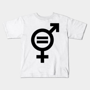 Gender Equality (in black) Kids T-Shirt